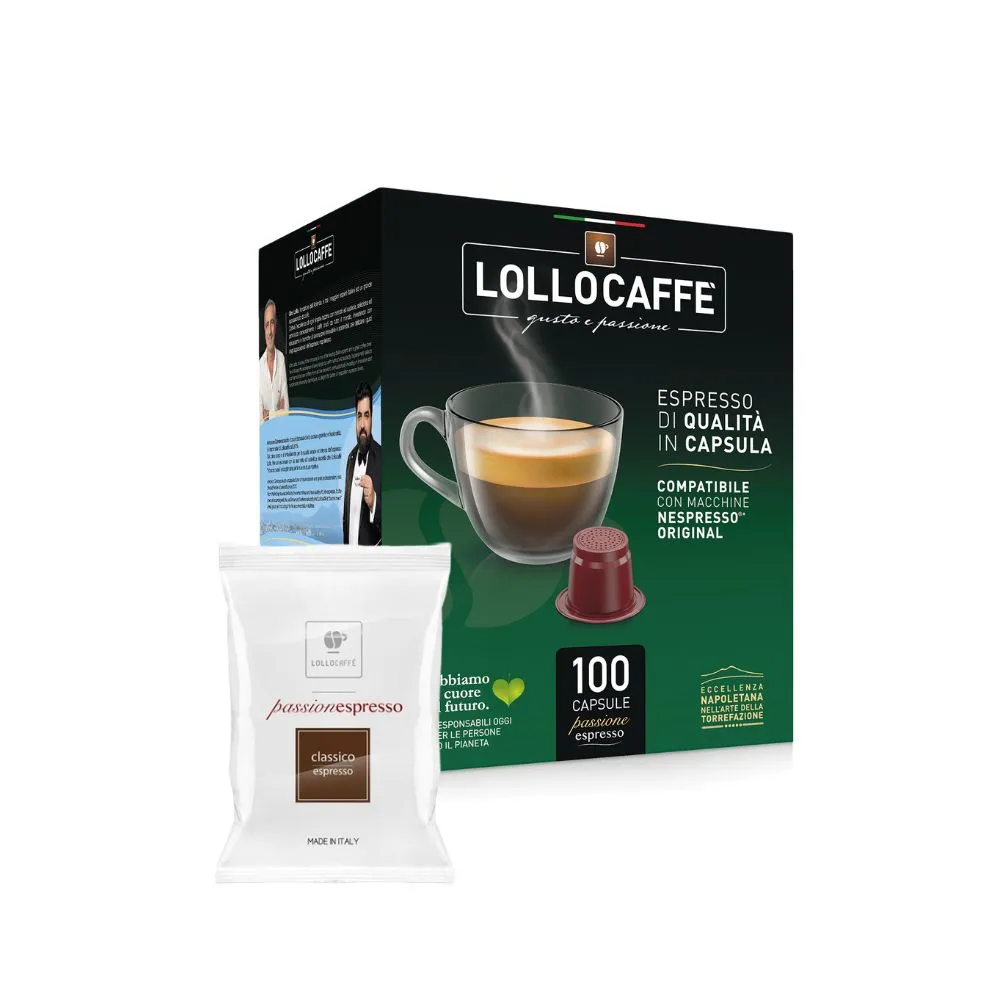 Lollo 100 Capsule Nespresso miscela classica